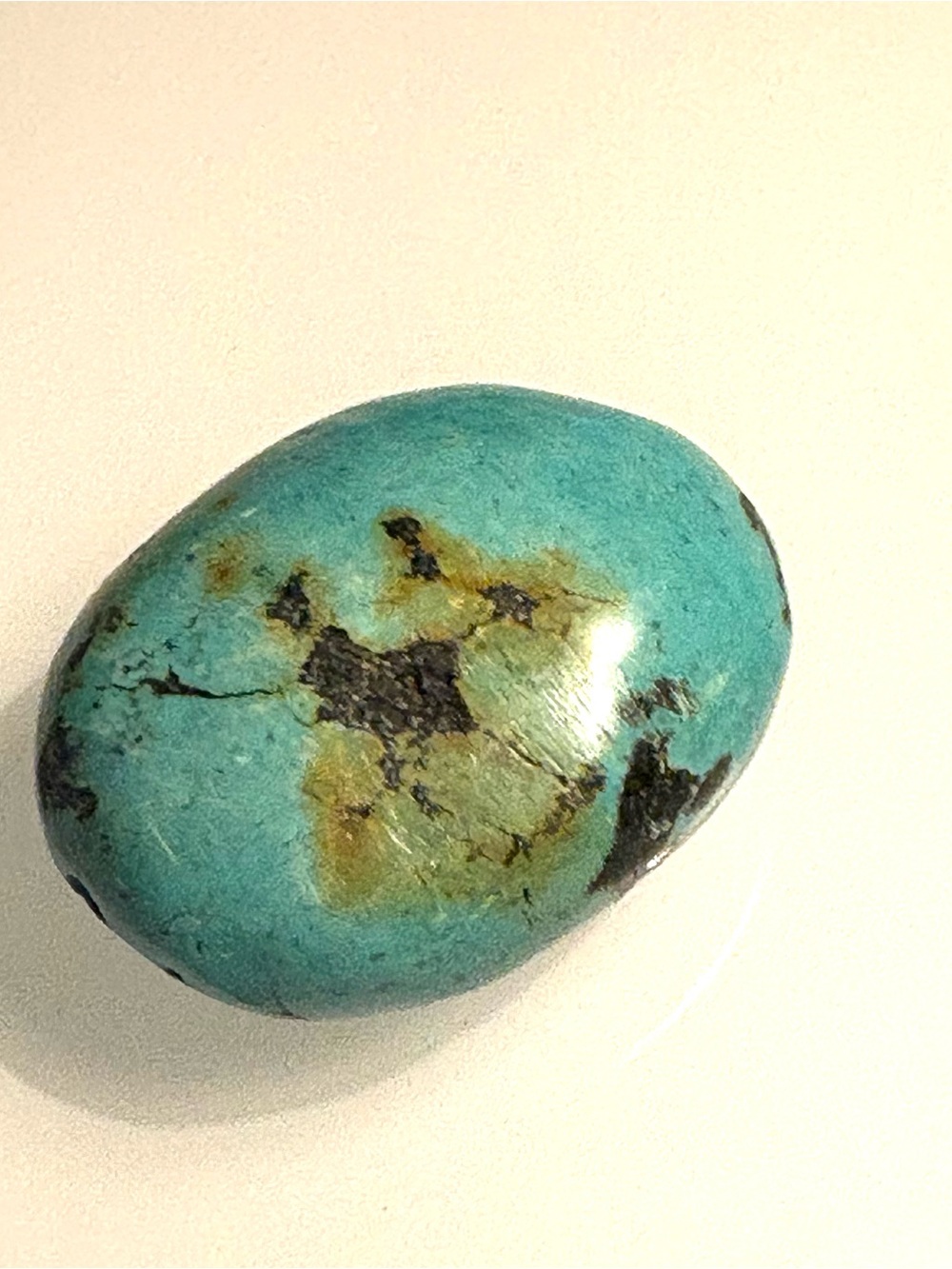 Vintage 100% Natural Tibetan Turquoise Oval Gemstone For Pendant Jewelry
